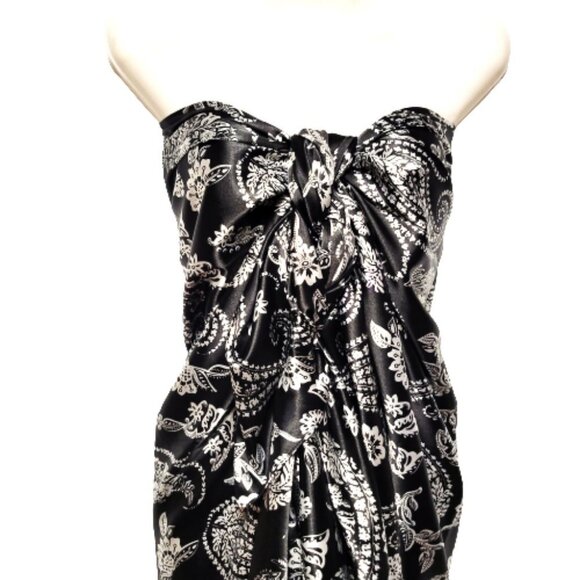 Pareo Sarong Skirt Swimsuit Cover Up Strapless Dress for Beach Vacation - Picture 3 of 11